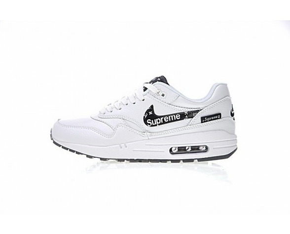 Weiß/Schwarz Schuhe Supreme X L.Vx Nike Air Max 1 Customx Sup 908375-107 Unisex