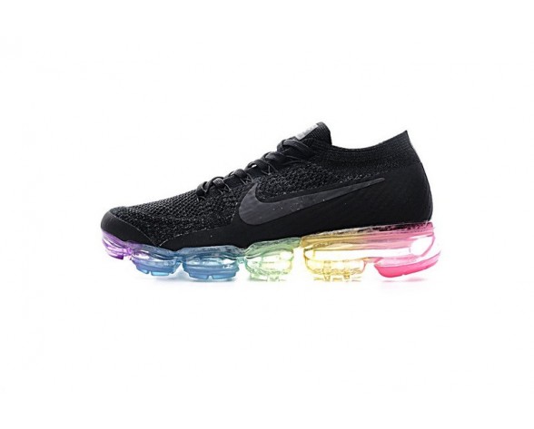 Nike Air Vapormax Flyknit Schuhe Schwarz/Rainbow Herren 849558-001