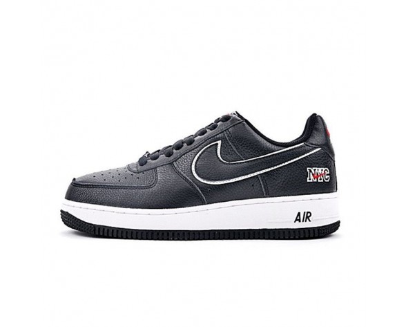 Schuhe Herren  Nike Air Force 1 Low 845053-002 Schwarz/Weiß Nyc