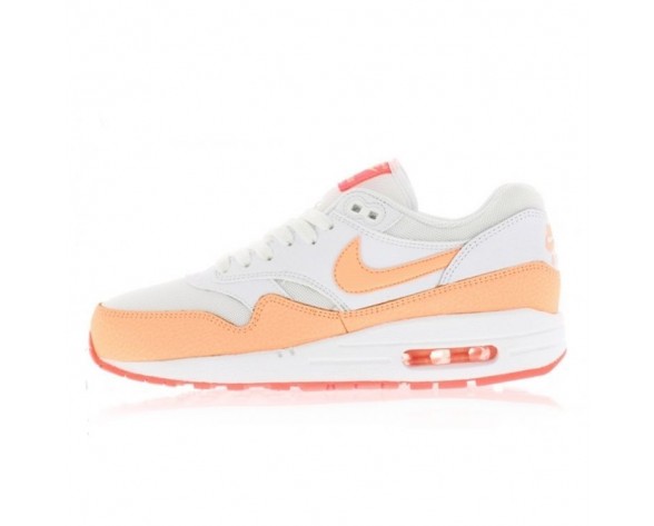 Nike Wmns Air Max 1 Essential Damen Weiß/ Sunset Glow/ Hot Lava 599820-114 Schuhe
