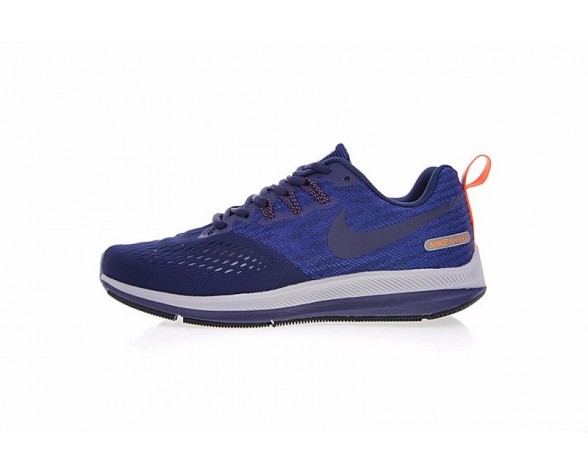 Schuhe 921704-400 Nike Zoom Winflo 4 Herren Tief Blau/Grau/Orange