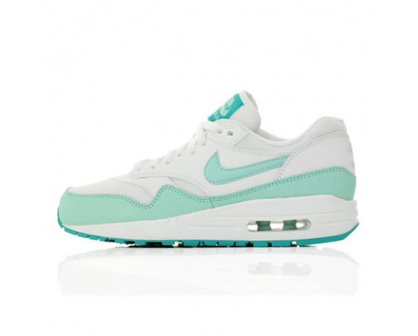 Schuhe Damen Weiß/Grün Nike Wmns Air Max 1 Essential 599820-113