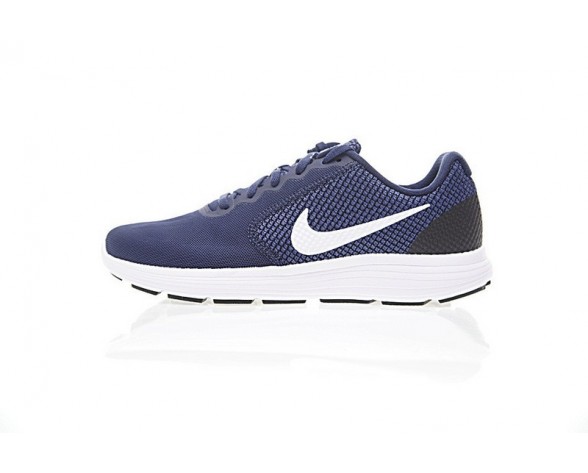 Herren 819300-406 Nike Revolution Schuhe Tief Blau/Weiß