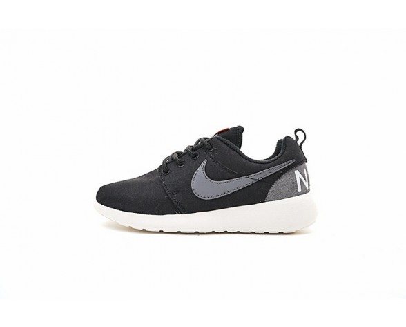 Schwarz/Ash Grau Unisex Nike Roshe One Retro Schuhe 819881-001
