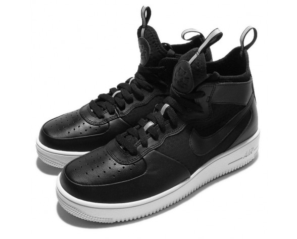 Unisex Schuhe Nike Air Force 1 Ultraforce Mid Schwarz Weiß 864025-001
