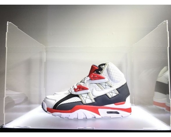 Schuhe 302346-119 Nike Air Trainer Sc High Qs Damen Weiß/Schwarz Rot