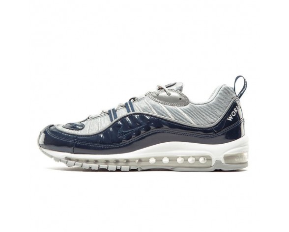 844694-400 Schuhe Unisex Supreme X Nikelab Air Max 98 Marine
