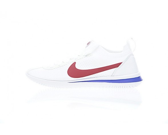 Schuhe Weiß/Rot/Königlich Aa2029-001 Nike Cortez Flyknit Unisex