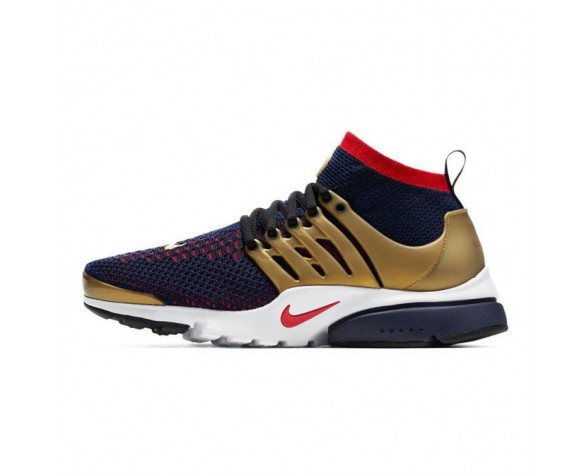835570-406 Nike Air Presto Ultra Flyknit Olympic Herren Schuhe Marine/Rot/Gold