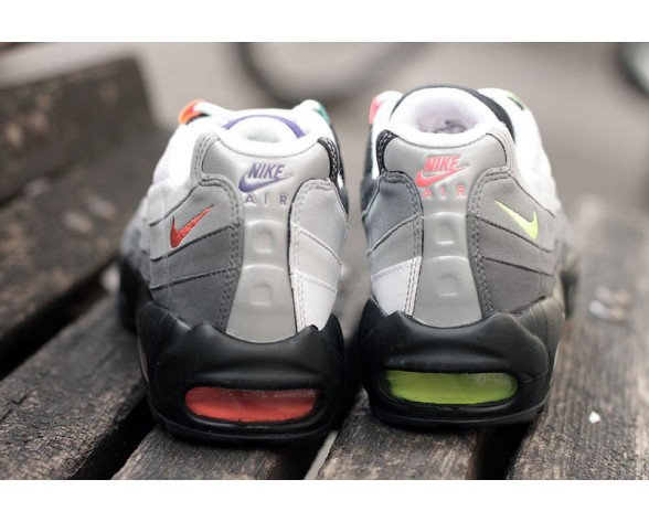 Schuhe Nike Air Max 95 Og Qs 810374-078 Schwarz/Safety Orange/Volt Unisex