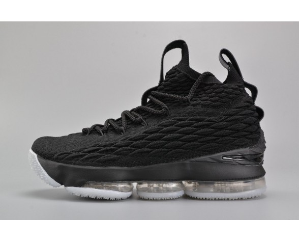 Schwarz/Weiß Schuhe 897648-010 Nike Lebron 15 Herren