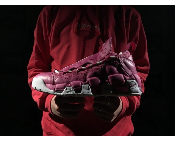 Aj7383-600 Schuhe Replaceable Tongue Rosa Weiß Unisex Sneaker Room X Nike Air More Money Qs