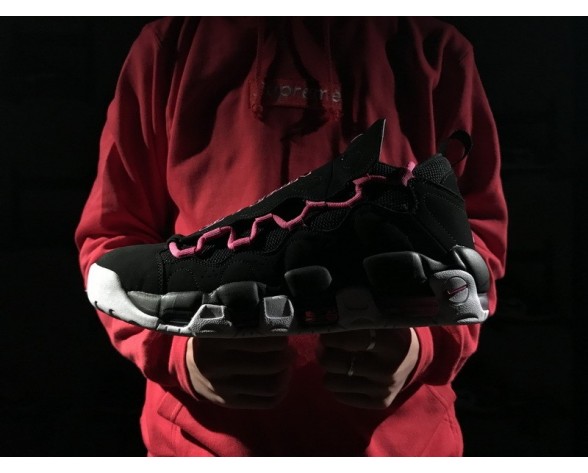 Schuhe Aj7383-001 Sneaker Room X Nike Air More Money Qs Replaceable Tongue Schwarz Rosa Unisex