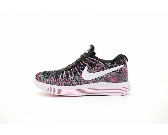 Damen Schuhe Rosa/Schwarz/Rainbow 843765-401  Nike Lunarepic Low Flyknit 2