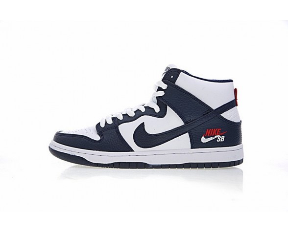 Unisex Schuhe Nike Sb Dunk High Prodream Team 854851-441 Weiß/Tief Blau/Rot