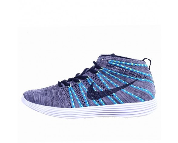 Herren Nike Lunar Flyknit Chukka Schuhe Grau/Licht Grün 554969-447