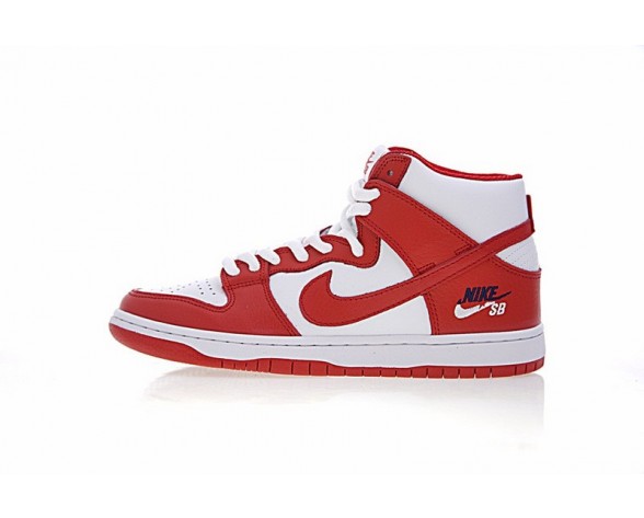 Nike Sb Dunk High Prodream Team Unisex 854851-661 Schuhe Weiß/Rot/Tief Blau