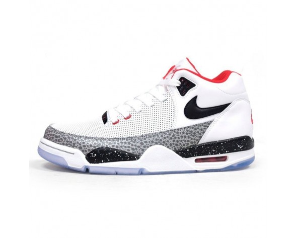 Herren Schuhe Weiß/Schwarz-Chilling Rot Nike Flight Squad Qs 679260-100