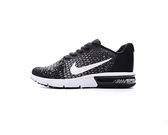 Schwarz Weiß Schuhe 852461-005 Nike Air Max Sequent  Unisex