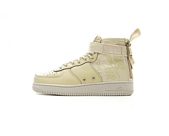 Nike Sf Air Force 1 Mid Qs Schuhe 857872-001 Rice Gelb Unisex