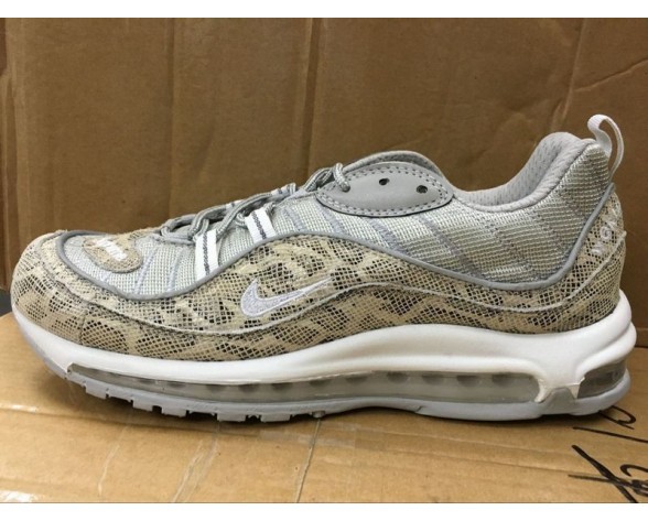 844694-400 Supreme X Nikelab Air Max 98 Snakeskin Schuhe Herren