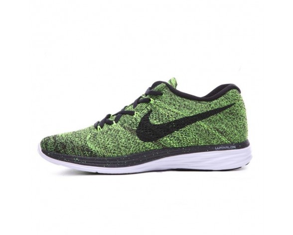 Lime Grün/Schwarz Nike Flyknit Lunar 3 Schuhe Herren