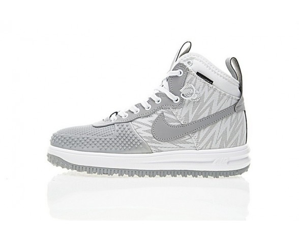 Schuhe Nike Lunar Force 1 Duckboot Weiß/Grau/Lichtning Herren 805899-207