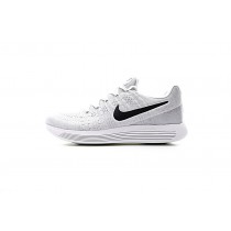 Herren 863779-100 Schuhe  Nike Lunarepic Low Flyknit 2 Weiß Grau/Schwarz