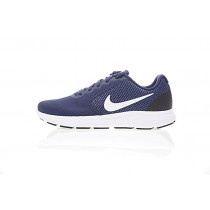 Herren 819300-406 Nike Revolution Schuhe Tief Blau/Weiß