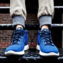 Schuhe Nike Lunar Flyknit Chukka Herren 554969-444 Tief Blau