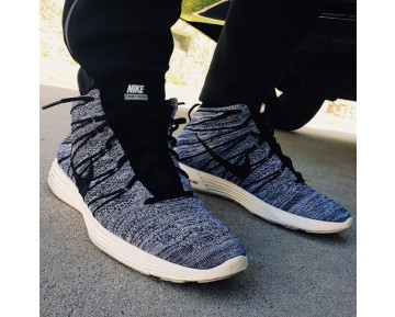 Schuhe Nike Lunar Flyknit Chukka Tief Grau Herren 554969-002