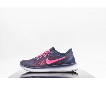 Schuhe Damen  Nike Free Rn 831509-461 Marine/Fuchsia Rosa