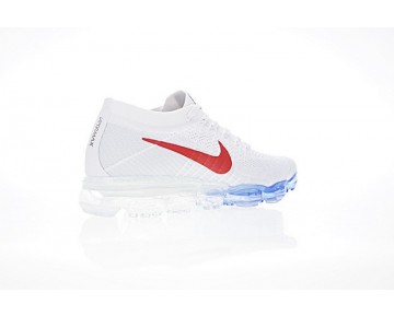 849558-222 Weiß/Blau/Rot Unisex Nike Air Vapormax Flyknit Uk Schuhe