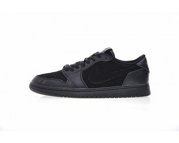 Herren 919701-010 Air Jordan 1 Low Premium Schuhe Triple Schwarz