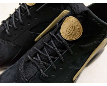 Herren Schwarz/Gold Schuhe Nike Air Huarache Ultra Id 829669-331