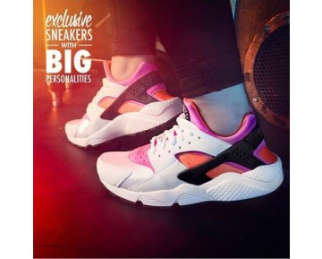 Nike Air Huarache Og Wmns 634835-102 Schuhe Weiß Rosa Herren