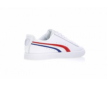 Weiß/Blau/Rot 364712-01 Unisex Trapstar X Puma Clyde Schuhe
