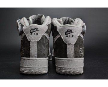 Schuhe 807618-200 Reigning Champ X Nike Air Force 1 Mid '07 Grau/Dunkel Grau Unisex