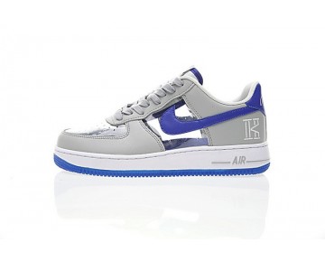 687843-002 Schuhe Grau Blau Herren Nike Air Force 1 Low Cmft Signature