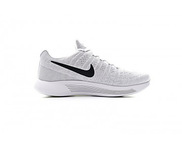 Herren 863779-100 Schuhe  Nike Lunarepic Low Flyknit 2 Weiß Grau/Schwarz