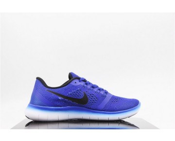 831509-004 Herren  Nike Free Rn Schuhe Severe Blau Weiß