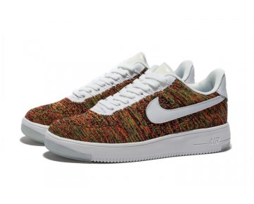 Nike Air Force 1 Ultra Flyknit Low Unisex 817420-401 Schuhe Orange Multicolor