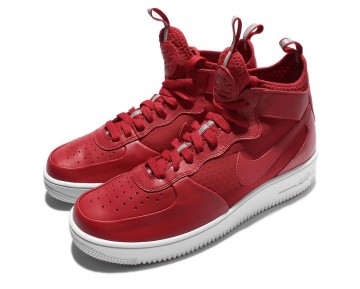 Schuhe Nike Air Force 1 Ultraforce Mid Universität Rot Unisex 864014-600