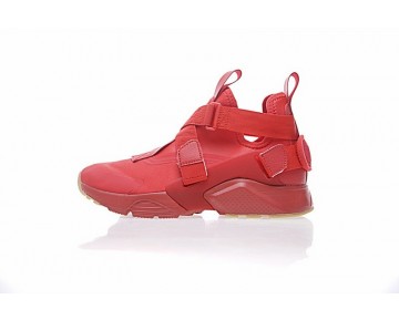 Damen Nike Air Huarache V Mid 833146-606 Schuhe Rot/Weiß/Licht Braun