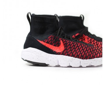 816560-002 Schwarz Rot/Bright Crimson Herren Nike Air Footscape Magista Flyknit Schuhe