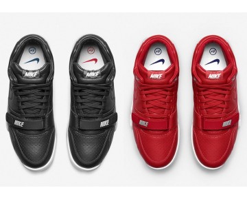 806942-001 Schuhe Nike X Fragment Design Air Trainer 1 Mid Herren Lichtning Schwarz Weiß