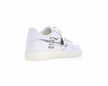 Weiß Silber Off White X Nike Air Force 1 Low Schuhe Ao4297-100 Unisex