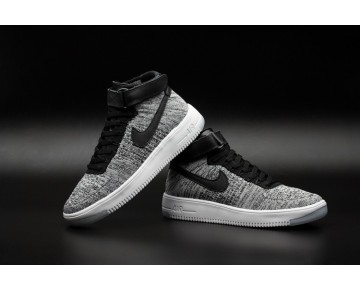 Weiß Gray Schuhe Nike Air Force 1 Flykni Herren