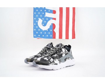Nike Air Huarache Run Ultra Print Schuhe Grau Schwarz 844880-001 Damen
