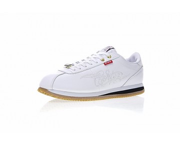 Schuhe Herren Aa4875-100 Mister Cartoon X Nike Cortez Basic Qs Embroidery Weiß